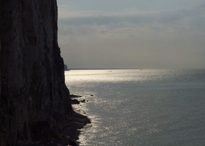 Sébastien Crego falaises calcaire craie étretat mer reflets soleil