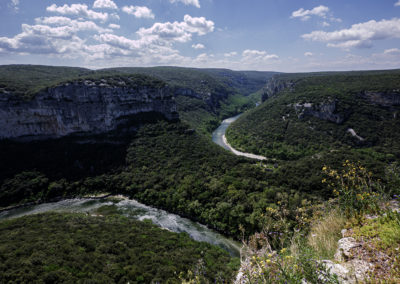 Sébastien Crego gorges ardèche méandre fleurs falaises