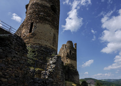 Sébastien Crego ruines château périgord nuages de beau temps vieilles pierres tour